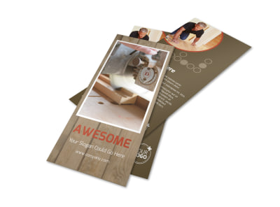 Home Carpentry Service Flyer Template preview