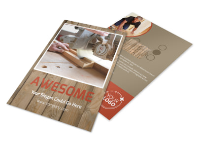 Home Carpentry Service Flyer Template preview