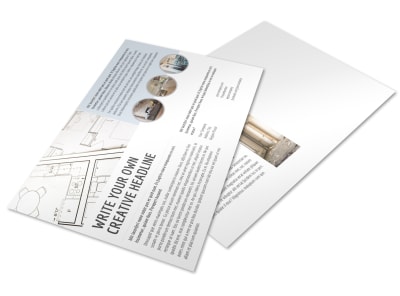 Creative Home Remodeling Postcard Template preview