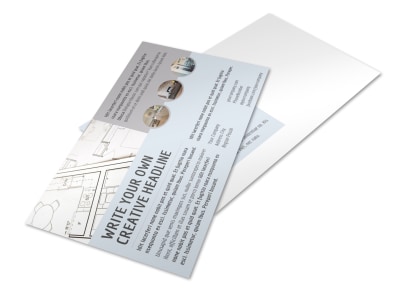 Creative Home Remodeling Postcard Template preview