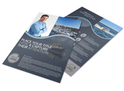 Boat & Watercraft Insurance Flyer Template preview