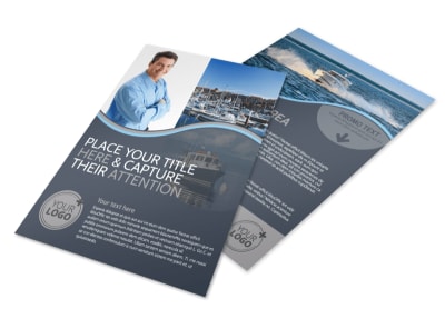 Boat & Watercraft Insurance Flyer Template preview
