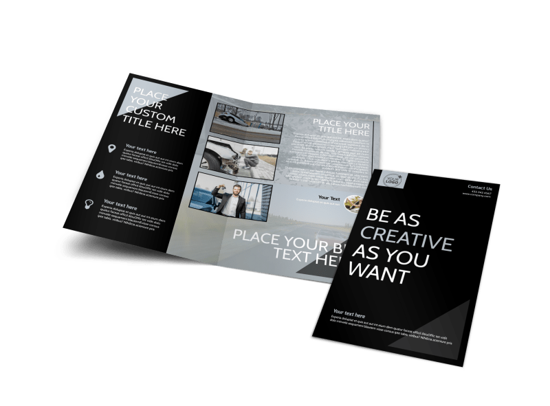Auto Insurance Brochure Template Preview 1