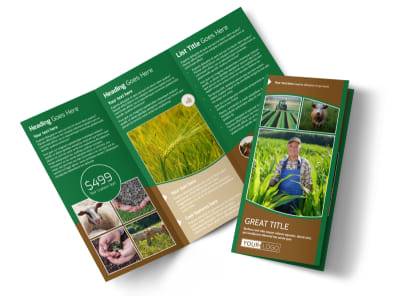 Farmers Insurance Agent Tri-Fold Brochure Template preview
