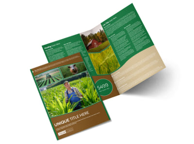 Farmers Insurance Agent Bi-Fold Brochure Template preview