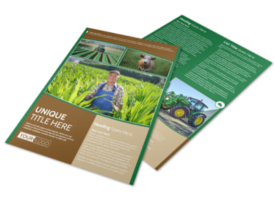 Farmers Insurance Agent Flyer Template preview