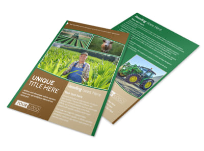 Farmers Insurance Agent Flyer Template preview