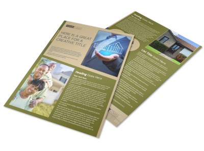 Homeowners Insurance Flyer Template preview
