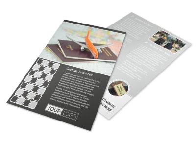 Travelers Insurance Flyer Template preview
