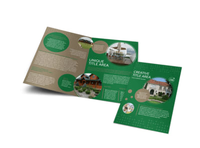 Beautiful Home Landscape Bi-Fold Brochure Template preview