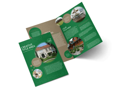 Beautiful Home Landscape Bi-Fold Brochure Template preview