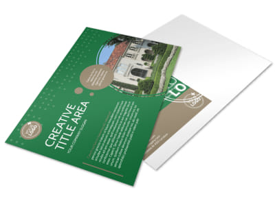Beautiful Home Landscape Postcard Template preview