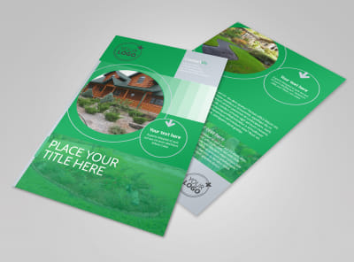 Residential Landscaping Flyer Template preview