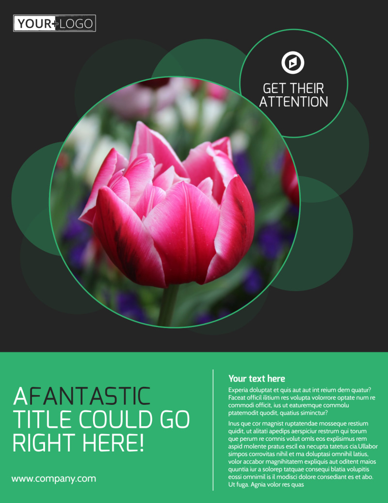 Floral Greenhouse Flyer Template | MyCreativeShop