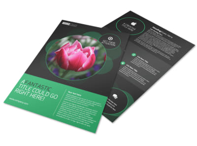 Floral Greenhouse Flyer Template preview