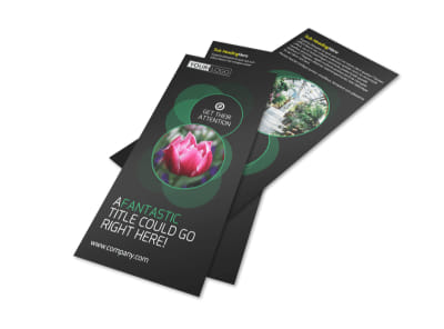 Floral Greenhouse Flyer Template preview