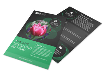 Floral Greenhouse Flyer Template preview