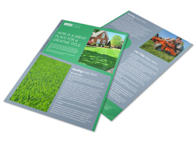 Tailored Lawn Care Flyer Template preview