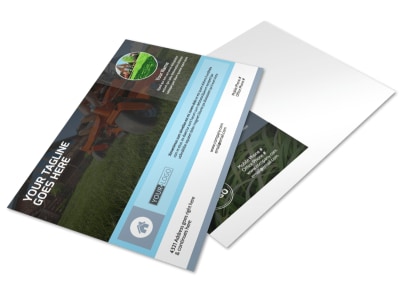 Tailored Lawn Care Postcard Template preview