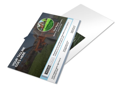 Tailored Lawn Care Postcard Template preview