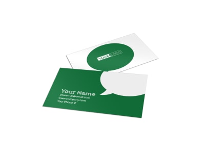 Elite Lawn Care Business Card Template preview