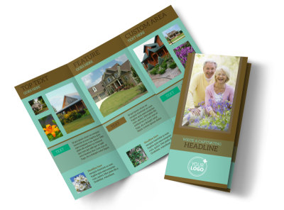 Beautiful Landscaping Tri-Fold Brochure Template preview