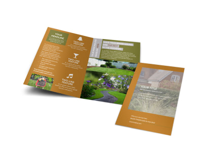 Curb Appeal Landscape Bi-Fold Brochure Template preview