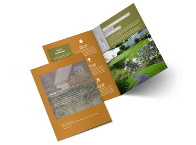 Curb Appeal Landscape Bi-Fold Brochure Template preview