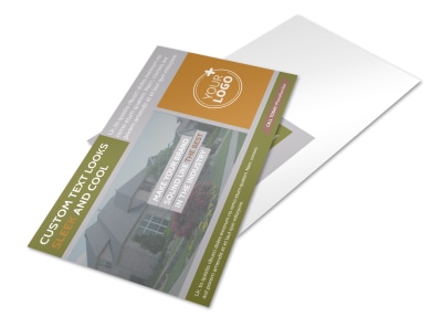 Curb Appeal Landscape Postcard Template preview