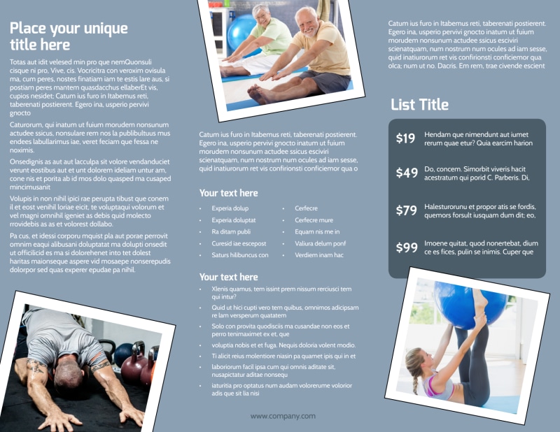 Orthopedics & Sports Medicine Tri-Fold Brochure Template
