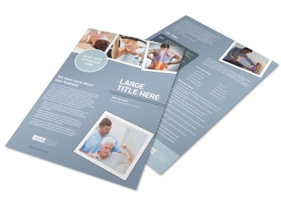 Orthopedics & Sports Medicine Flyer Template preview
