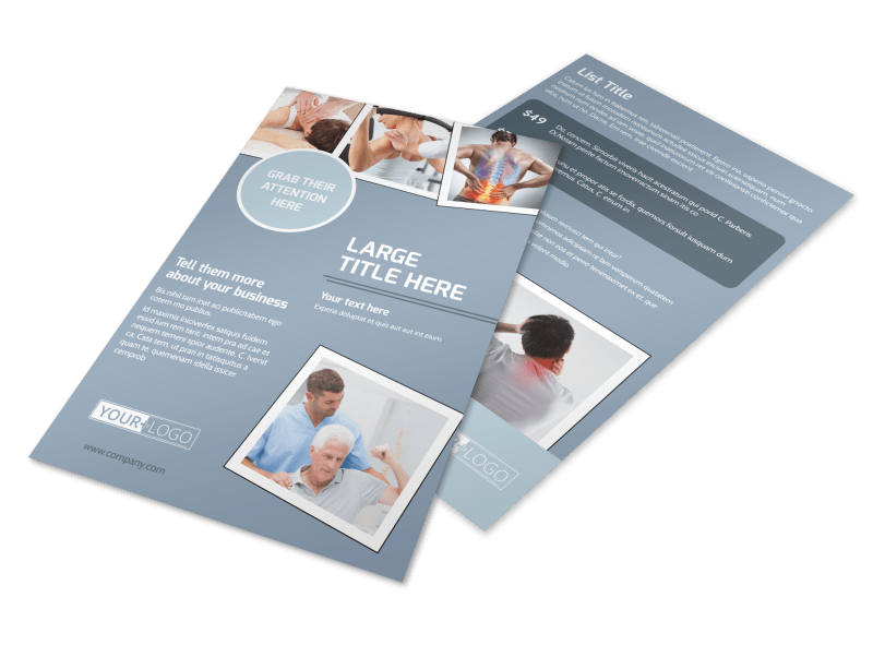 Orthopedics & Sports Medicine Flyer Template Preview 1