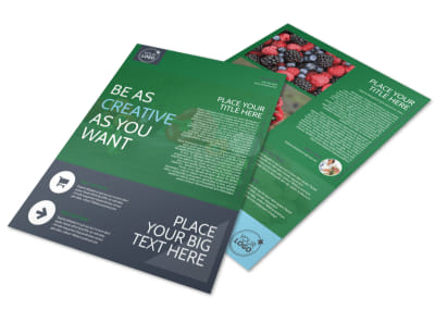 Nutritional Consultant Flyer Template preview