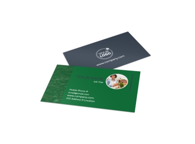 Nutritional Consultant Business Card Template preview