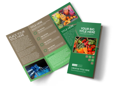 Diet & Nutrition Experts Tri-Fold Brochure Template preview