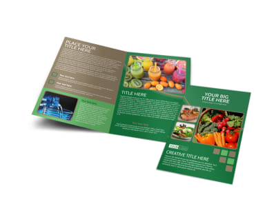 Diet & Nutrition Experts Bi-Fold Brochure Template preview