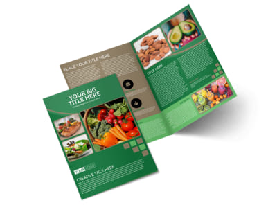 Diet & Nutrition Experts Bi-Fold Brochure Template preview