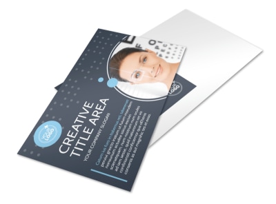 Vision Health Center Postcard Template preview