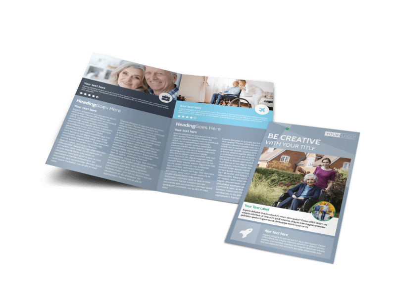 Assisted Living Center Brochure Template Preview 1