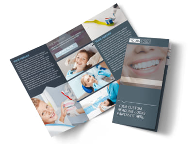 Quality Dentist Tri-Fold Brochure Template preview