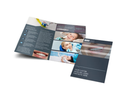 Quality Dentist Bi-Fold Brochure Template preview