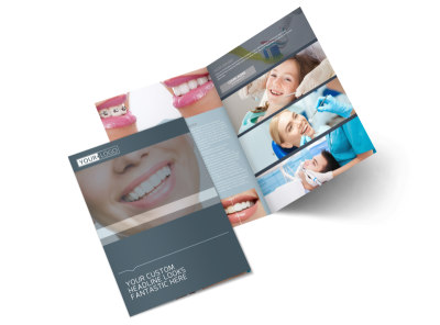 Quality Dentist Bi-Fold Brochure Template preview