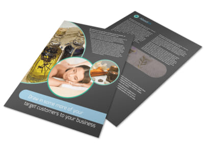 Aromatherapy Service Flyer Template preview