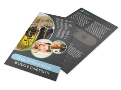 Aromatherapy Service Flyer Template preview