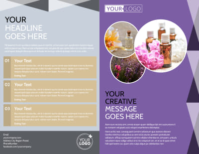 Essential Oils Brochure Template Preview 1