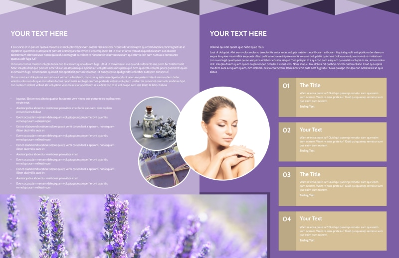 Essential Oils Bi-Fold Brochure Template