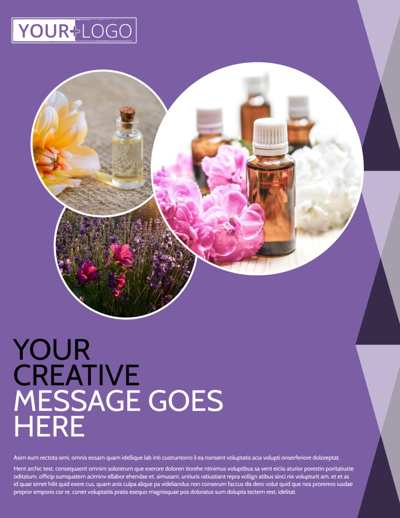 Essential Oils Flyer Template
