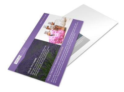 Essential Oils Postcard Template preview