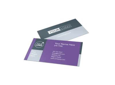 Essential Oils Business Card Template preview