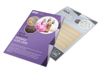 Essential Oils Flyer Template preview